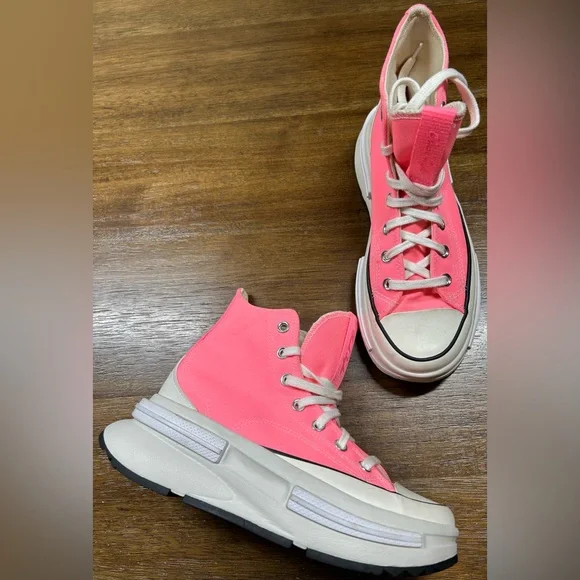 Converse Women’s Size 7 Blush Run Star Legacy CX High Platform Sneakers - Picture 2 of 6